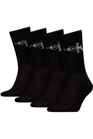 Calvin Klein Socken CKJ MEN SOCK 4P MONOGRAM ECOM (4 Paar) mit Logo am Schaft