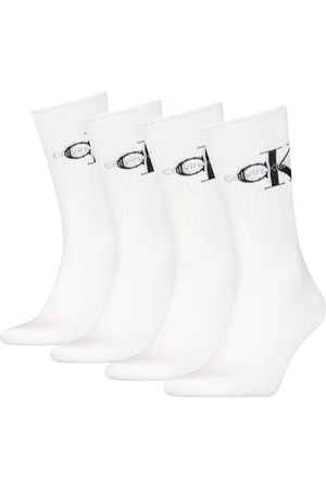 Calvin Klein Socken CKJ MEN SOCK 4P MONOGRAM ECOM (4 Paar) mit Logo am Schaft