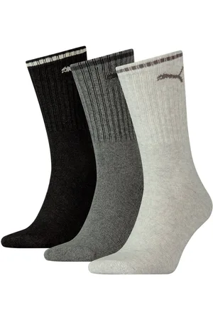 PUMA Socken UNISEX STRIPED CREW SOCK 3P (3 Paar) Mit flacher Zehennaht