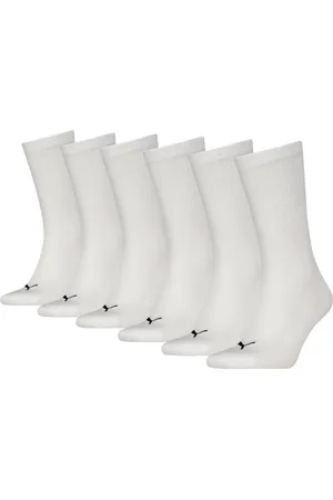 PUMA Socken UNISEX CUSHIONED NEXT CREW 6P ECOM (6 Paar) mit Logoschriftzug an der Rückseite