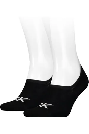 Calvin Klein Füßlinge CK MEN FOOTIE HIGH CUT 2P LOGO (2 Paar) Verstärkte Ferse und Spitze für zusätzliche Strapazierfähigkeit
