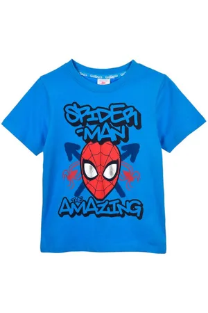 SPIDERMAN T-Shirt Marvel Jungen Jersey Kurzarmshirt aus Baumwolle Gr. 98 - 128 cm - Verkäufer: Starkids Licensed Brands and more