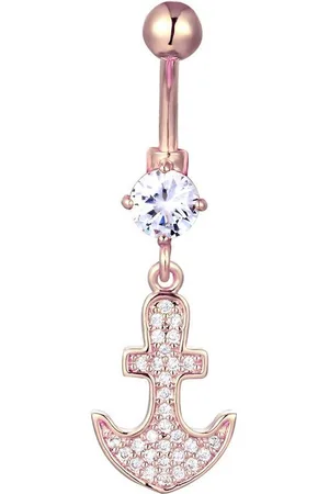 Karisma Bauchnabelpiercing Edelstahl Nabelpiercing Anker Anhänger Banana Zirkonia - HB149 - Verkäufer: Schmuck