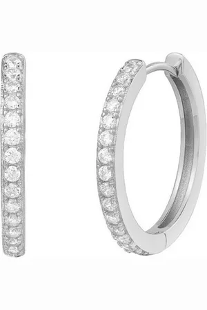 Xenox Paar Ohrstecker Creolen Ohrringe Damen Zirkonia Sterlingsilber 20 mm XS10354 - Verkäufer: Karat24