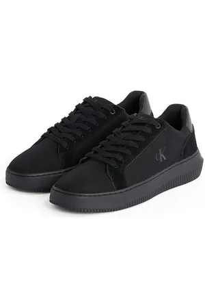 Calvin Klein CHUNKY CUPSOLE MG CANVAS Sneaker, Halbschuh, Schnürschuh, Freizeitsneaker mit seitlichem CK-Logo