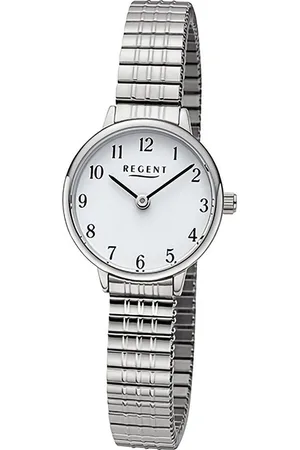 Regent Quarzuhr Damen Armbanduhr Analog, (Analoguhr), Damen Armbanduhr rund, extra groß (ca. 25mm), Edelstahlarmband - Verkäufer: Fit4Style Silberschmuck - IMPPAC