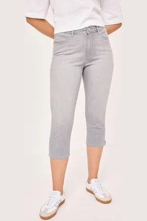 Paddocks 3/4-Jeans PIA Graue Slim-Fit Damenjeans in ¾ Länge mit Stretch - Verkäufer: OSPIG (Hersteller)