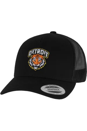 Mister Tee Snapback Cap Detroit Tiger Head Patch 5-Panel Retro Trucker Cap - Verkäufer: 247Group GmbH