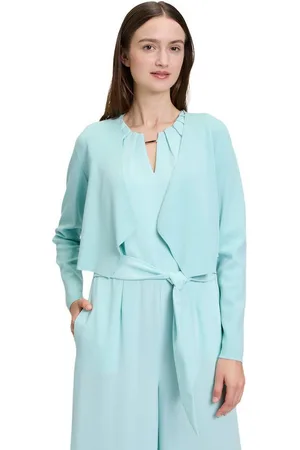 Betty & Co Strickjacke Betty & Co Feinstrickjacke ohne Verschluss (1-tlg) Struktur