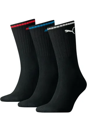 PUMA Socken UNISEX STRIPED CREW SOCK 3P (3 Paar) Mit flacher Zehennaht