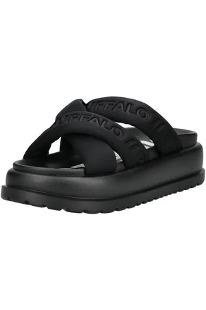 Buffalo Pantoletten Lederimitat/Textil Pantolette - Verkäufer: S4S Commerce