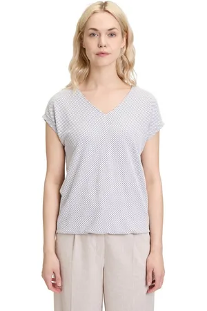 Betty & Co Kurzarmshirt Betty & Co Strukturshirt mit Gummizug (1-tlg) Material