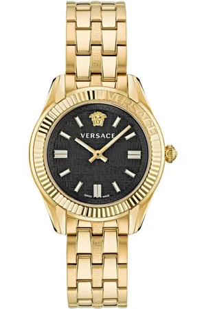 VERSACE Quarzuhr GRECA TIME LADY VE6C00623, Armbanduhr, Damenuhr, Saphirglas, Swiss Made, Leuchtzeiger