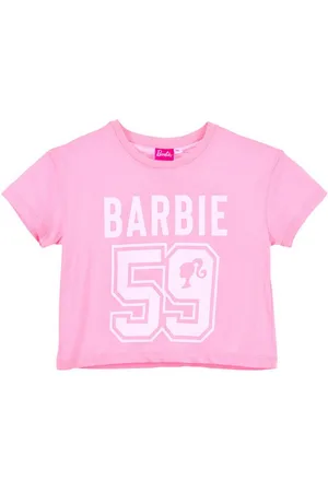 Barbie T-Shirt 59 Mädchen Cropped Top aus Baumwolle Gr. 104 - 140 cm - Verkäufer: Starkids Licensed Brands and more