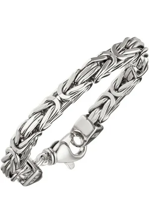 Jobo Silberarmband, Königsarmband 925 Silber 23 cm