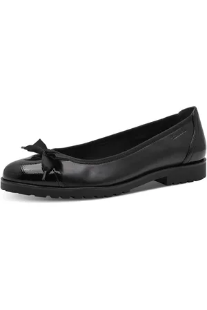Tamaris Ballerina, Blockabsatz, Pumps, Businesschuh mit hübscher Textil-Schleife