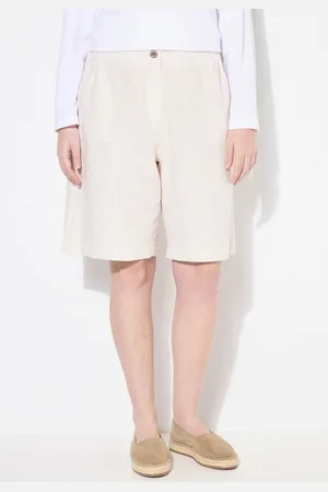 Ulla Popken Jeansshorts Shorts Streifen weites Bein Elastikbund - Verkäufer: Popken Fashion Group