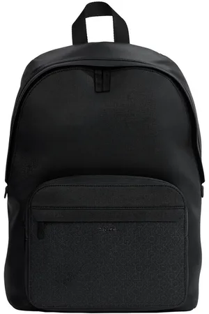 Calvin Klein Cityrucksack CK MUST ROUND BP MONO, Freizeit-, Schulrucksack, Arbeitsrucksack mit gepolstertem Rücken