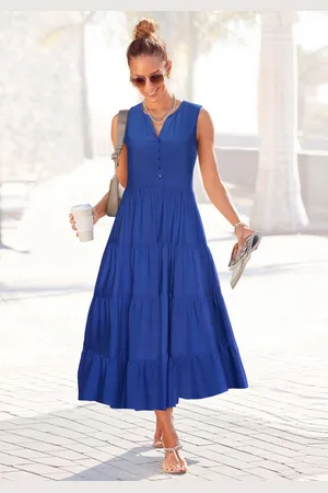 Lascana Maxikleid mit Volants