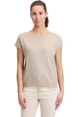 Cartoon Kurzarmshirt Casual-Shirt mit Rundhalsausschnitt (1-tlg) Effektgarn