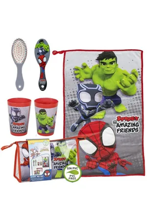 SPIDERMAN Kulturbeutel Kulturtasche Pflegetasche – Gefüllt und perfekt für Kinder - Verkäufer: IM-Trading