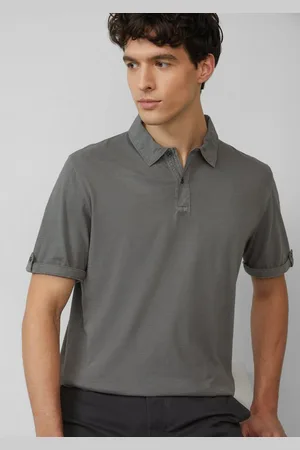 QS by s.Oliver Kurzarmshirt Jersey-Poloshirt mit Ärmel-Detail Label-Patch - Verkäufer: