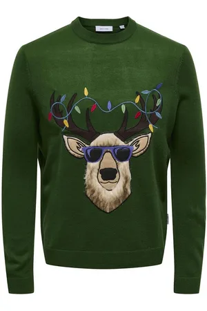 Only & Sons Strickpullover Pullover XMAS APLICATION Strickpullover R-Neck (1-tlg) - Verkäufer: fashioncore