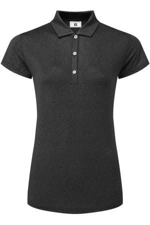 FootJoy Poloshirt Golfpolo Tiermuster Kappenärmel Lisle Schwarz Damen - Verkäufer: Svens Golfshop GmbH