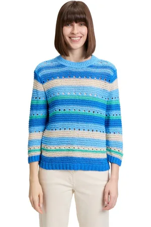 Betty Barclay Strickpullover Grobstrick-Pullover mit Ringel (1-tlg) Ringel