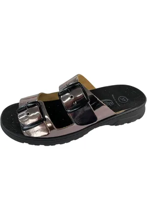 Algemare Damen Pantolette Lack 6117-9094 metall Pantolette - Verkäufer: DerSchuhhaendler