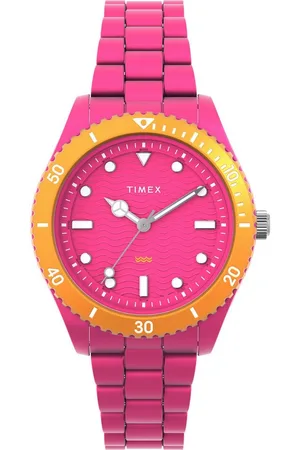 Timex Quarzuhr LEGACY 37 mm TW2Y04600AJ, Armbanduhr, Damenuhr,Kunststoffarmband, Leuchtzeiger