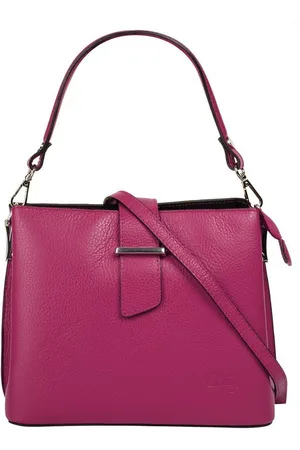 Cluty Henkeltasche, echt Leder, Made in Italy
