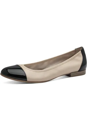 Tamaris Ballerina, Blockabsatz, Businessschuh, Schlupfschuh mit Elastikeinfass
