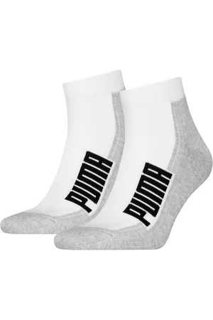 PUMA Kurzsocken UNISEX BWT CUSHIONED QUARTER 2P (2 Paar) Zweifarbig, Rippenbündchen