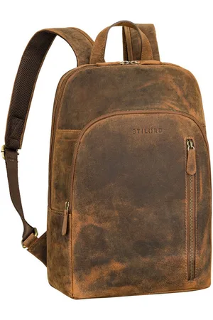 STILORD Cityrucksack "Taron" Echt Lederrucksack mit Laptop-Fach 13.3 Zoll für Damen Herren - Verkäufer: Leder