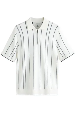 Next Poloshirt Regular Fit Strick-Poloshirt, Streifen und RV (1-tlg) - Verkäufer: Germany GmbH