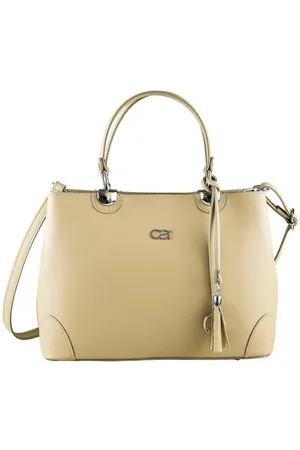 Alessandro Schultertasche Mademoiselle, hochwertiges Rindsleder mit Quaste und Anhänger