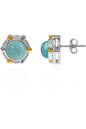 Cavill Ohrring-Set Aquamarin & 14K Gold Akzent Sterling Ohrringe (2-tlg) - Verkäufer: Juwelo Deutschland GmbH