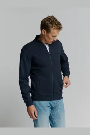 No Excess Sweater Jacquard sweatshirt mit Vollreißverschluss