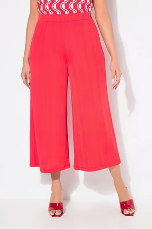 Ulla Popken Funktionshose Culotte Struktur wadenlang gerades Bein - Verkäufer: Popken Fashion Group