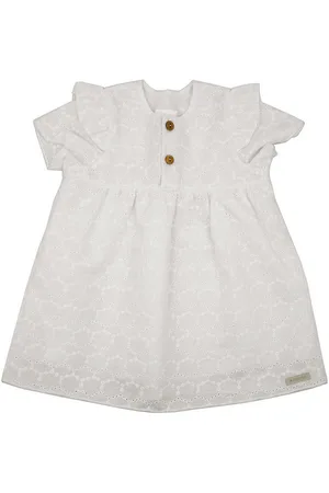 maximo Sommerkleid BABY GIRL-Kleid festlich Rüschenärmel, bestickter Stoff, Futter (1-tlg) - Verkäufer: Strickmoden Bruno Barthel - & CAPO