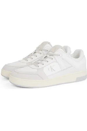 Calvin Klein BASKET CUP LOW LACEUP LTH MIX Sneaker, Basket-Sneaker, Schnürschuh, Halbschuh, Freizeitschuh mit CK Logo