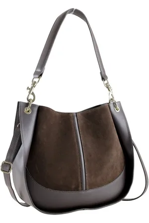 Alessandro Schultertasche Signora, elegant-luxuriöse Wildledertasche