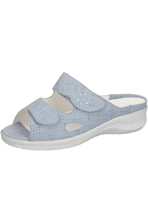 Waldläufer MERLE Pantolette, Klettschuh, Sommerschuh, Bequemschuh in Spezialweite M