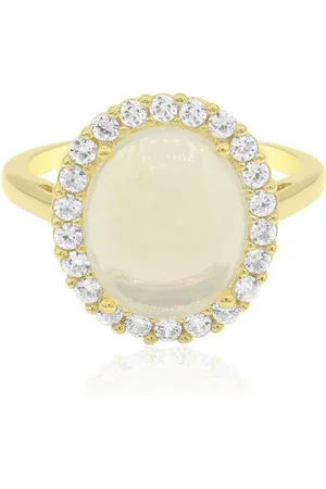 Cavill Silberring Äthiopischer Welo Opal & Zirkon Vergoldeter Ring, 3,41ct (1-tlg) - Verkäufer: Juwelo Deutschland GmbH