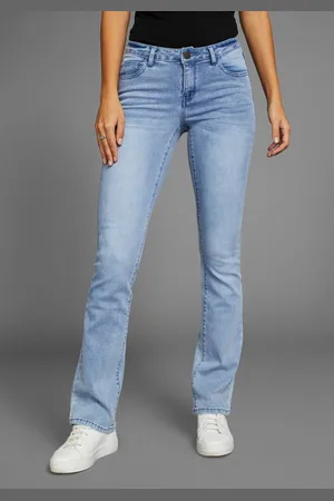 ARIZONA Bootcut-Jeans Ultra-Stretch normale Passform, Baby-Bootcut, Used-Look-Waschung