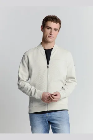 No Excess Sweater Jacquard sweatshirt mit Vollreißverschluss