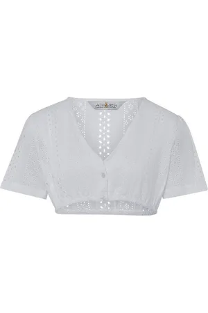 Almsach Dirndlbluse Dirndlbluse mit Lockstickerei - Verkäufer: Frankonia