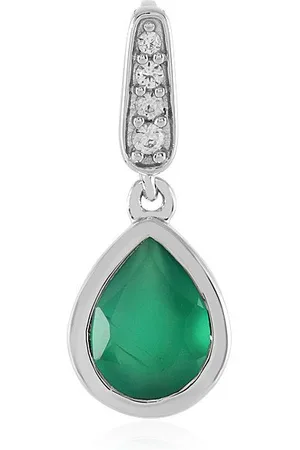 Cavill Anhänger Set Indischer grüner Onyx Tropfen 925 Silber Anhänger, 1.305ct (1-tlg) - Verkäufer: Juwelo Deutschland GmbH