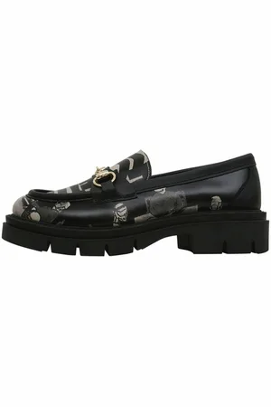 Dogo Cindy Supper Blackwhite Damen Slipper/ Halbschuhe / Female Loafer Vegan